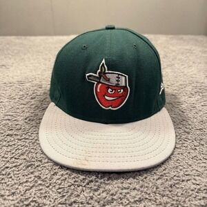 Fort Wayne TinCaps Hat Cap Fitted Mens 7 1/2 Green MILB Baseball 59FIFTY New Era